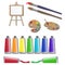 Artists supplies icons