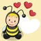 Ð¡artoon bee