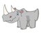 Ð¡artoon rhino vector illustration