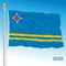 Aruba official national flag, dutch antilles