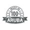 Aruba stamp design vector