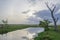 Arugam bay lagoon landscape in Sri Lanka