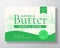 Arugula Salted Butter Dairy Label Template. Abstract Vector Packaging Design Layout. Modern Typography Banner with Hand