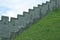 Arundel castle\'s castellated wall in England