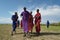 Arusha, Tanzania, February 07, 2016: Massai people in traditional clothes