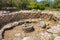 Arzachena, Sardinia, Italy - Archeological ruins of Nuragic complex La Prisgiona - Nuraghe La Prisgiona - with remaining of
