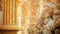 As if straight out of a fairytale this gilded background exudes pure extravagance. The gleaming gold tones are accented