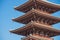 Asakura - Japan , 18 February 2016 :: fifth floor red pagoda at