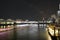 Asakusa dori bridge for crossing sumida river in night view and