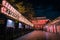 Asakusa, Tokyo, Japan - November 03, 2018 - Sensoji is an ancient Buddhist temple at night in Asakusa, Tokyo, Japan.