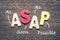 ASAP Wood Letters Acronym