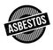 Asbestos rubber stamp