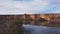 ascending aerial downstream view of big bend on the murray river