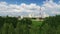 Ascending aerial view of Ignalina nuclear power plant