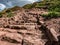 Ascending Climb to Arthur`s Seat, Edinburgh, Scotland