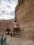 The ascending trail at the monastery of Temptation on the mountain Karantal, Jericho, West Bank