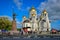 Ascension Cathedral square in Novocherkassk town