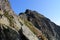 Ascent to Jahnaci stit peak in Zelene pleso valley in High Tatras