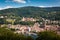 Ascent to the Philosophers` Way with a view of the Heidelberg Castle and the Old Bridge, Heidelberg, Germany