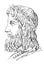 Asclepius, the ancient hero of medecine in the old book The History of Medecine, by S. Kovner, 1878, Kiev