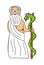 Asclepius and his rod
