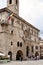 Ascoli Piceno main square with county hall, Marche, Italy