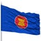 ASEAN Flag on Flagpole