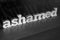 Ashamed, text words typography written with wooden letter on black background, life and business negativity