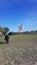 Ashcombe post windmill in Sussex, England.