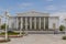 ASHGABAT, TURKMENISTAN - APRIL 18, 2018: Main Drama Theater in Ashgabat, capital of Turkmenist