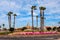 Ashkelon street with palm trees