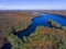 Ashland State Park aerial view in Massachusetts, USA