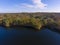 Ashland State Park aerial view in Massachusetts, USA