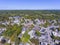 Ashland town center aerial view, MA, USA