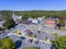 Ashland town center aerial view, MA, USA