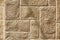 Ashlar wall with brickwork pattern