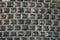 Ashlar wall made of grey stone