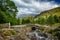 Ashness Bridge over small stream in Lake District