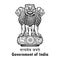 Ashok Stambh Satyamev Jayete Government of India symbol in Black Colour (Emblem of India