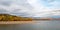 Ashokan Reservoir with Fall Colors and Dramatic Sky Catskills