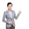 Asia businesswoman thumb up