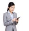 Asia businesswoman using mobile