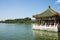 Asia China, Beijing, Beihai Park,Lake Pavilion, summer landscape
