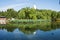 Asia China, Beijing, Beihai Park,Summer landscapeï¼ŒLotus pond, the white pagoda