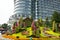 Asia China, Beijing, Chang\'an Avenue, three-dimensional flower beds