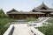 Asia China, Beijing, elm village, park, garden architectureï¼ŒPavilion, corridor, stone steps