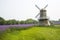 Asia, China, Beijing, shunyi flowers, port, garden landscape, windmills, Verbena bonariensis