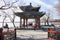 Asia China, Beijing, the Summer Palace, winter architecture and landscape
