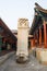 Asia China, Beijing, White Cloud Temple ï¼ŒLandscape architectureï¼Œstone tablet