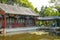 Asia China, Beijing, Xuanwu Yiyuan, summer landscape, Courtyard, waterside pavilion,